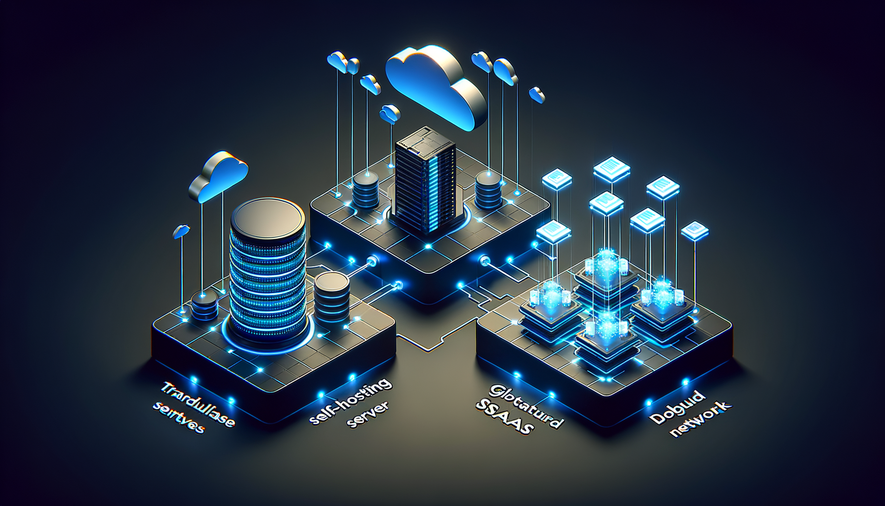 Visual comparison of three headless CMS platforms with architectural diagrams